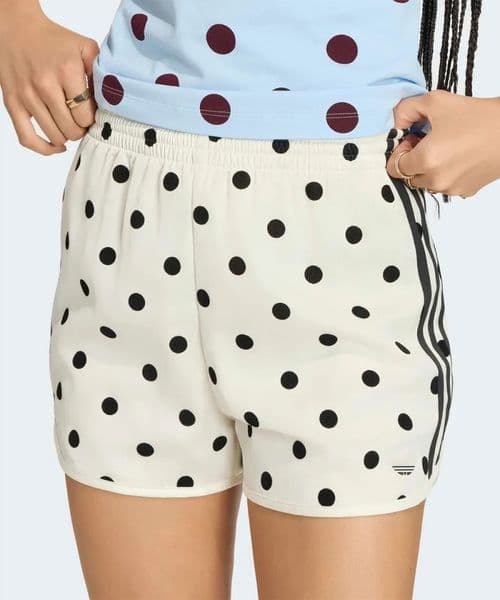 Shorts for Women 2026 Summer Retro Sports Fashion Polka Dot Striped Printed Logo Shorts KV1172