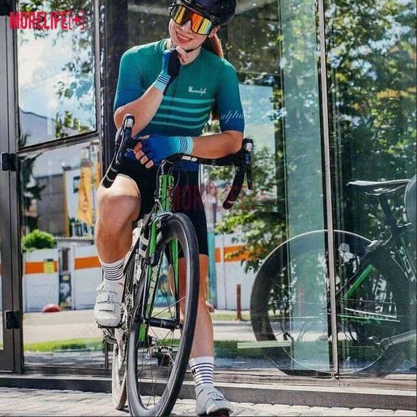 MLC Women's One Piece Cycling Jersey Short Road Bike Uniform Bicycle Clothes Mtb Kit Equipos De Ciclismo 20D Gel Pad 26Y0515