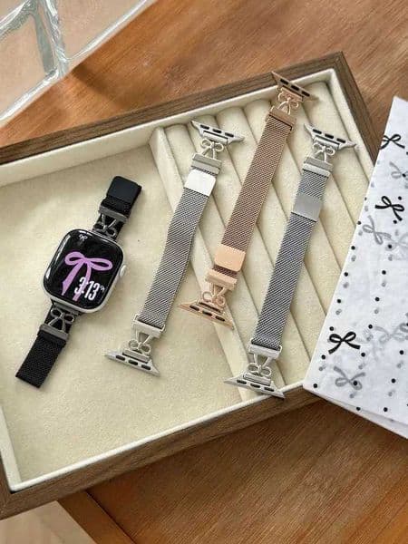 Butterfly Milanese Watch Straps for Watch Bands 38 40 41 42 44 45 46 49mm Magnetic Mesh Loop Correas for iwatch 11 10 band X260514
