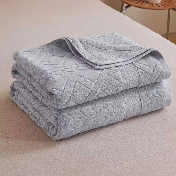 Luxury Designer Decor Pure room Old-Fashioned Nostalgic Terry Covered Blanket Single Cotton Towel Thin Air Conditioning Summer Cool Quilt De 2