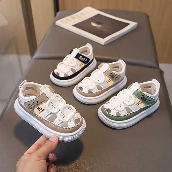 2025 Summer Children Shoes Boys Soft Soles Beach Shoes Girl Baby Closed Toe Anti-kick Kids Sandal Summer Platform SandalsJ260515