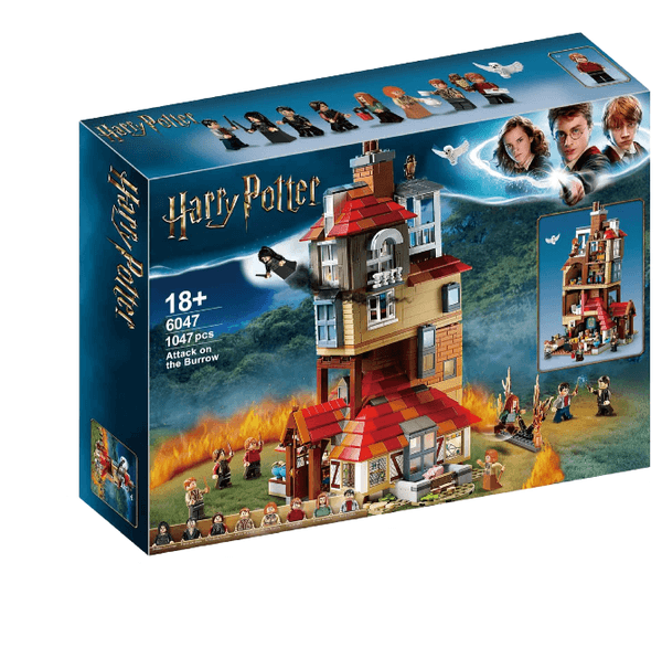 Cross-border new model Harry Potter puzzle castle attack castle set for building 75980 for assembling toys and building blocks