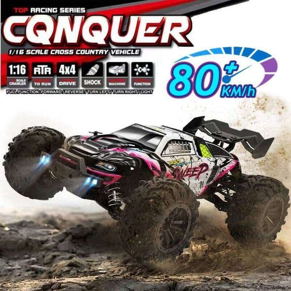 4WD 1:16 80KM/H Super Brushless 50KM/H Brushed RC Car 4x4 Off Road Remote Control High Speed Drift Racing Truck Toy Kids Adults 26L0515