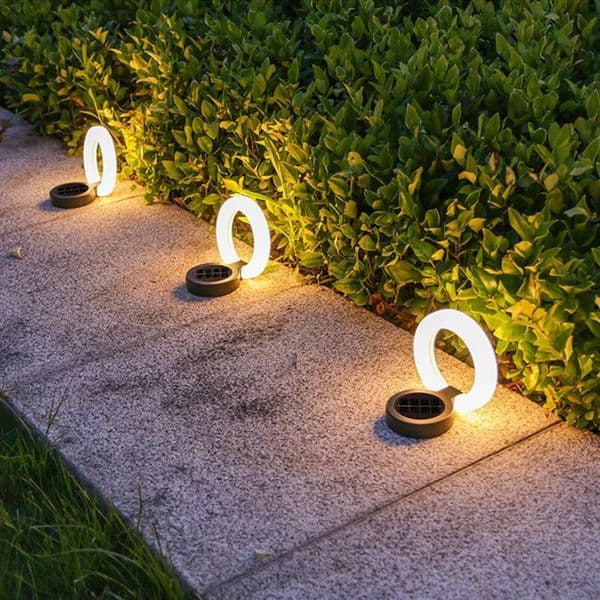 1/4Pack Solar Outdoor LightsLED Waterproof Atmosphere LightWarm white lampfor Garden Fence Buried Lawn Porch Walkway Decor 260514