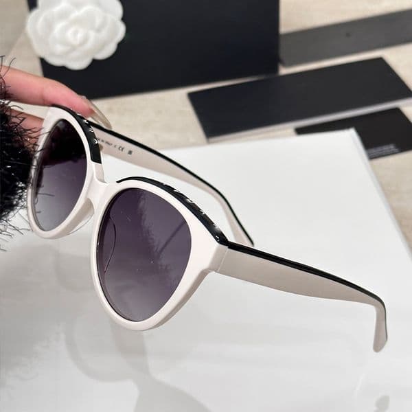 Fashion Butterfly Sunglasses For Women Designer Eyewear Sunglasses CH5414 Oversized Round Sun Glasses UV400 casual vacation beach