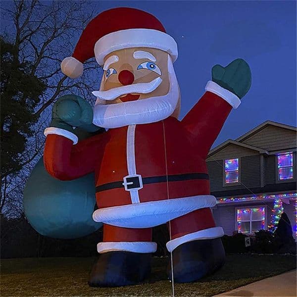 Giant Inflatable Santa Claus Christmas Inflatables Outdoor Decoration For Yard Party Xmas Decorations With Blower