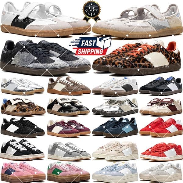 free shipping designer casual shoes OG sambajane women men Leopard Rhinestone Black Silver maroon brown navy Lucid Pink White outdoor trainers sneakers new