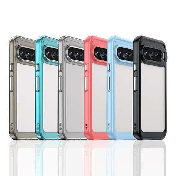 Transparent Solid Acrylic Phone Cases For Google Pixel 10 9 8 7 6 Pro XL 9A 8A 7A 6A Fold Clear Protective Case Hard Back Cover Shockproof Accessories