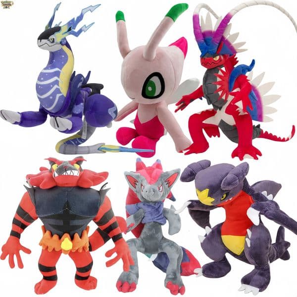Pokemon Koraidon Plush Groudon Yveltal Incineroar Zoroark Miraidon Incineroar Celebi Garchomp Stuffed Animal Toy Anime Toy L260515OMYZ
