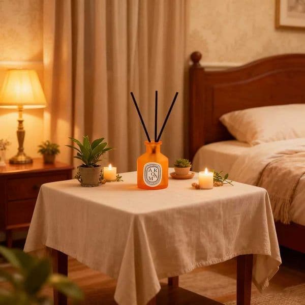 Hot S 50ml Flameless Reed Diffuser Oil Set with Fiber Sticks He Fragrance Air Freshener DecorJ260515