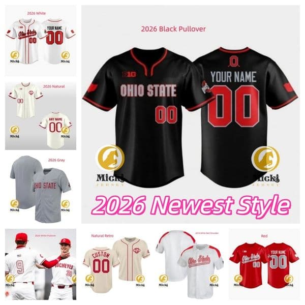 Noah West Baseball Jersey 33 Dominic Canzone 39 Conner Pohl 3 Jake Vance 36 Seth Lonsway 30 Garrett Burhenn 37 Griffan Smith 2026 Jersey Custom Stitched