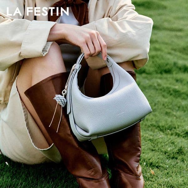 LA FESTIN Handbag Women New Shoulder Bags FAshion Half Moon Bag Crossbody Bag Bags Ladies Leather Bag H260515