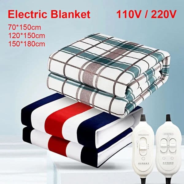 Luxury Designer Decor 110V 220V Electric Blanket Heater Household Bed Sheet Heating Pad Winter Dual Body Decoration room For Home 19