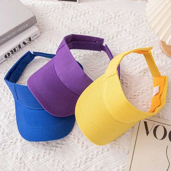 Baseball Cap Summer Hats For Girls Boys Children Casual Empty Top Sun Visor Tennis Cap Solid Sunscreen Outdoor Group Activity C260515