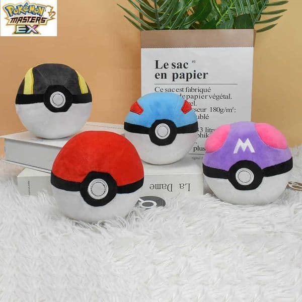 Master Ball Great Ball Ultra Ball Pok Ball Plush Toys Soft Stuffed Animals Cartoon Backpack Pendant Decoration Toy Birthday L26051576LV