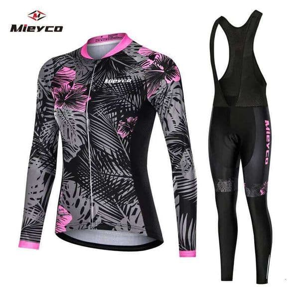 Mieyco Anti-UV Spring Women Polyester Bicycle Wear Bike Clothes Cycling Jersey Set ciclismo feminino W260515