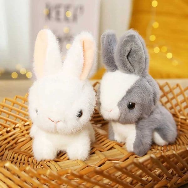 14cm Cute Bunny Animal Dolls Stuffed Long Ear Rabbit Soft Plush Toys Sleeping CHIldren Baby Birthday Gift for Kids Z260515