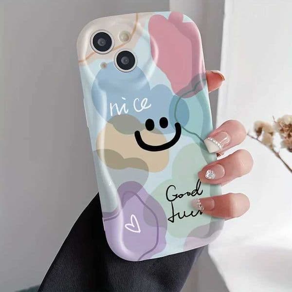 Colorful Smiling Face Pattern Case for Galaxy S26 S25 S24 Ultra S23 S22 S21 S20 Plus FE A56 A55 A54 A16 A34 A53 Cover Z260514