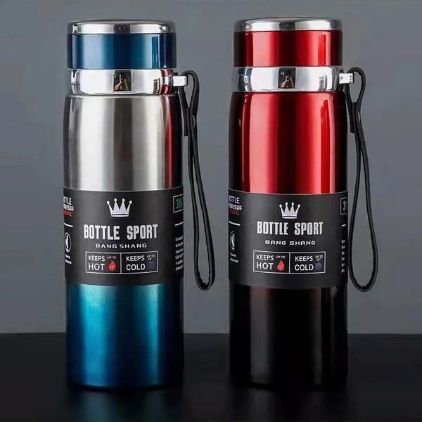 room Luxury Designer Decor 1L Thermal Water Bottle Keep Cold And Thermos For Tea Coffee Vacuum Flasks Stainless Steel Decoration Home 13