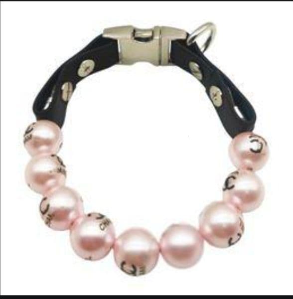Dog Collar Designer Free Shippingdogs Collar Cat Pearl Collars, Cute Fashion dog leash Pet PU Leather Collars Necklace For Small Dog Pets