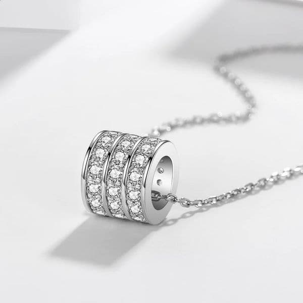 925 Sterling Silver Necklace Pendant Shining Zircon for Women Wedding Jewelry Engagement Charm Party Gift royal 260514