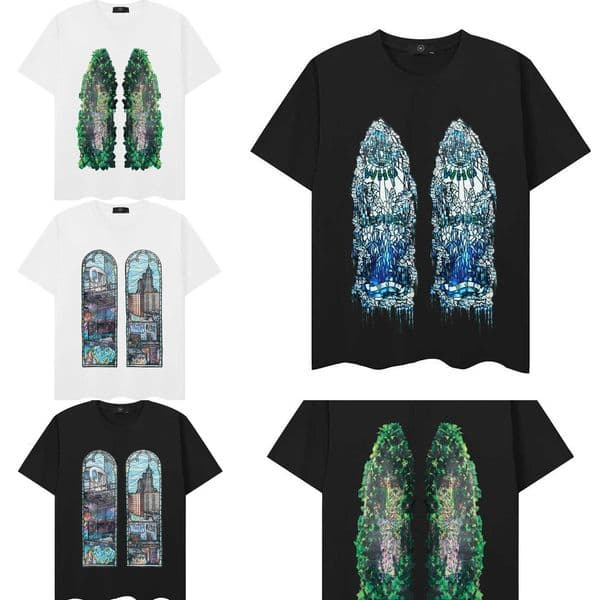 1:1 logo Mirror quality WDW Designer Short Sleeve T-Shirt, Men Women Who Decides War Ripped Trimmings Graphic Print, Y2K Luxury Hip Hop Streetwear 8a 88