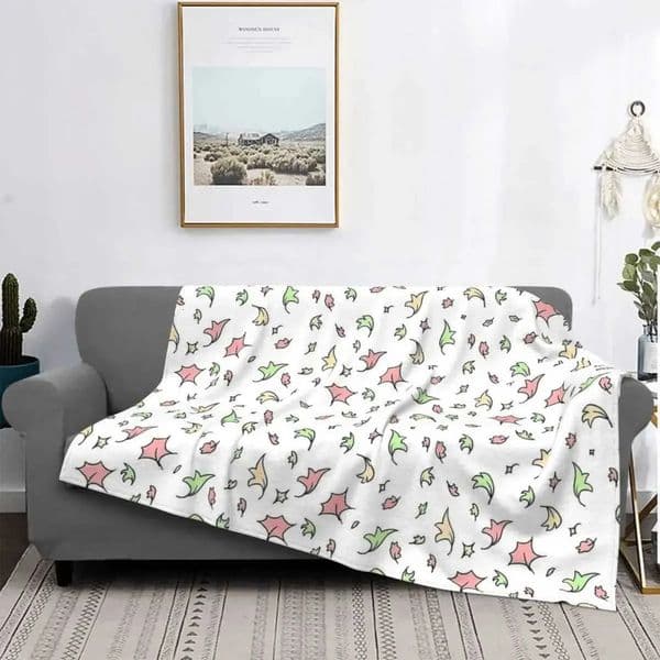 Luxury Designer Decor Heartstopper Leaves Spring Blanket Coral Fleece Plush All Season Portable Soft Throw Blankets For Sofa Car Rug Piece r 12