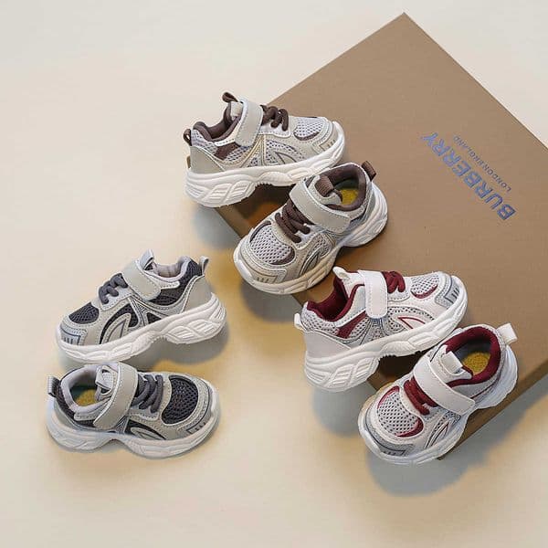 2025 Spring and Autumn Boys Shoes Childrens Sports Shoes Dads Running Shoes for 1-6 Years Old Mesh Shoes for Outdoor ActivitiesL260514DP3N