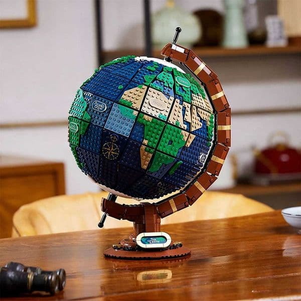 2585 PCS Creative Series Globe Building Block Model World Map Educational Toy Festival Gift for Kids and AdtsJ260515