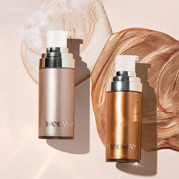 Liquid Body Highlighter Long-lasting Shine Brighten Glitter Shimmering Body Cream highlighter bronzer body shimmer 260515