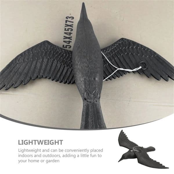 like 3D Plastic Animals Figures istic Plastic Crow Ravens Garden Flag Home Bird Figurine Crow Decoys Attracting Crows 260514