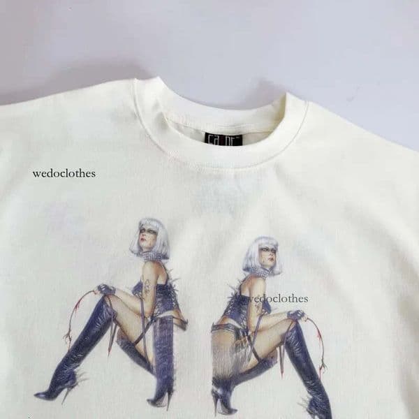 Fashion Designer White T Shirt Men Women 2026Ss Oversized Tee Tops T Shirt Short Sleeve Oversized Retro Tshirt Size S-XL