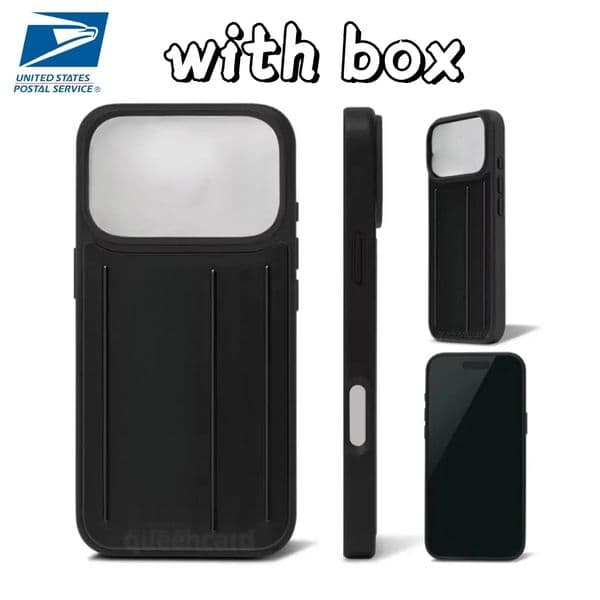 Designer Case Suitcase Aluminum Alloy iPhone Case for iPhone 17 Pro Max 16 15 14 Polycarbonate MagSafe Cover Coque Funda Titanium Premium Silicone Stripe