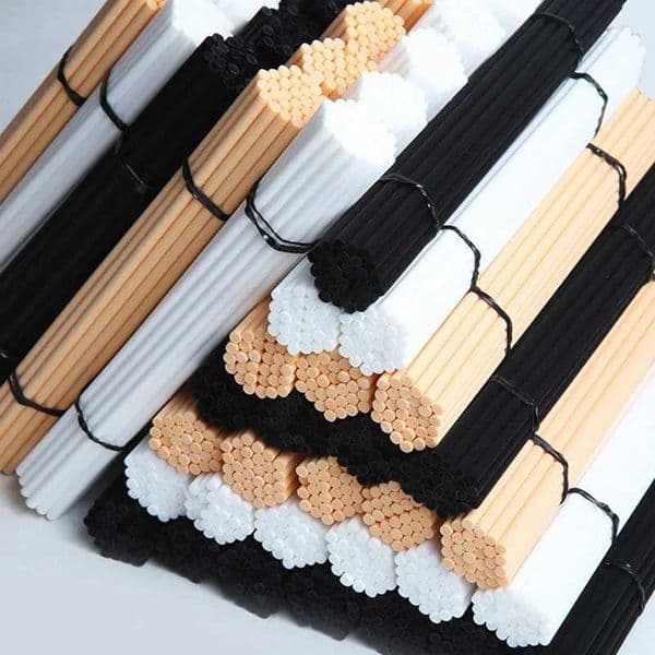 100pcs Fiber Sticks Diffuser Aratherapy Volatile Rod For He Car Bathro Fragrance Diffuser Rattan Sticks He DecorationJ260515