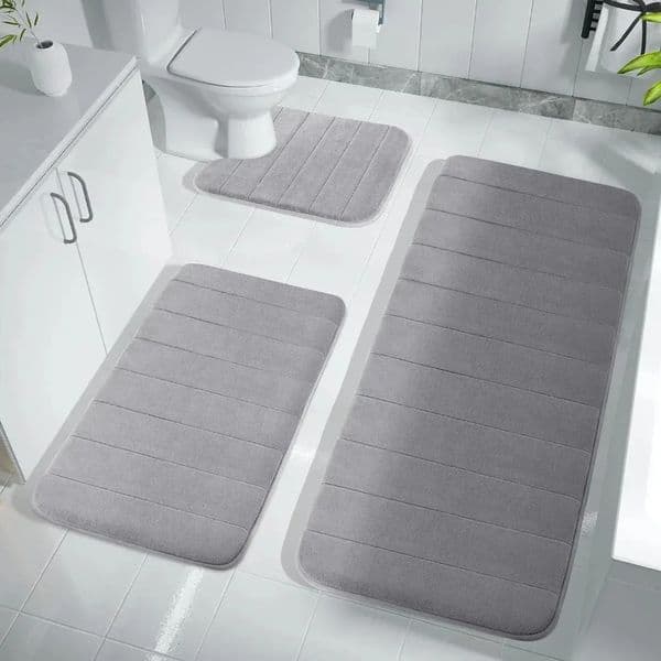 Luxury Designer Decor Super Absorbent room Bath Mat Memory Foam Carpet Non-Slip Bathroom Rug Bathtub Side Floor Rugs Shower Room Doormat Toi 2