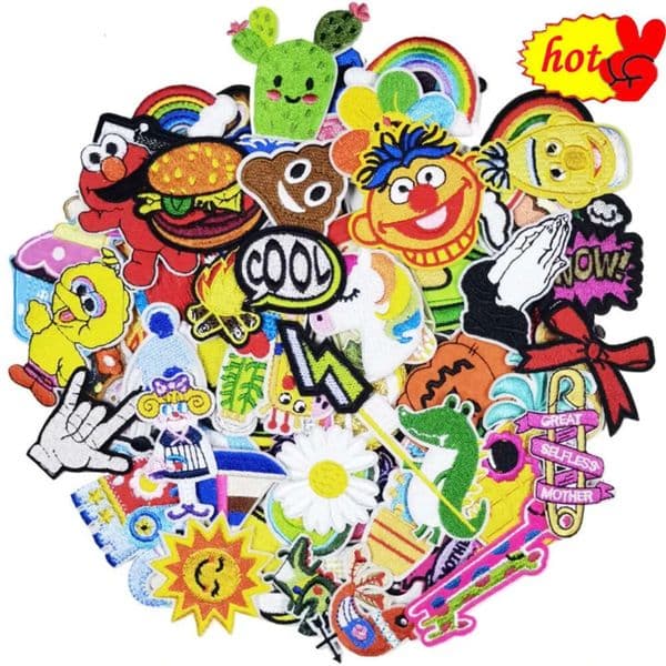 Luxury Designer Decor 30Pcs Lot Anime Patch For Clothing Kids Bundle Sew Iron On Cute Random Parches Sets Boys Bulk Designer Small Girls Emb 4