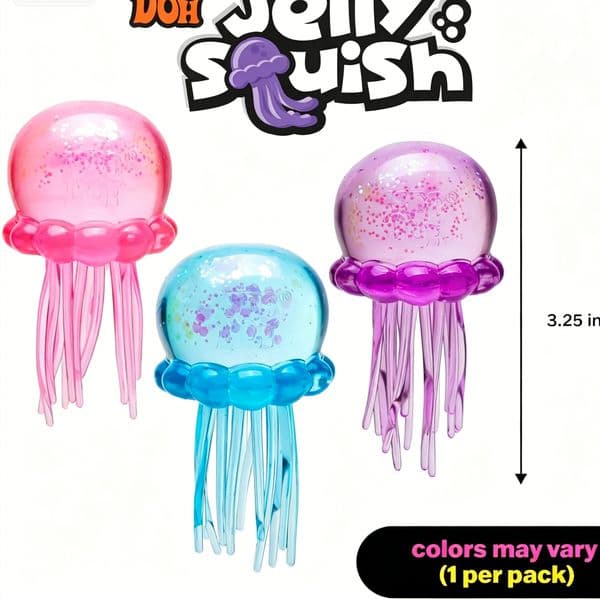 Jelly Decompression Squeezing Toy Needoh Pinching Nice Cube 8cm Jellyfish Shape Swinging Tentacles Bring Sensory Parent Child Interactive Supplies Sea Shipping
