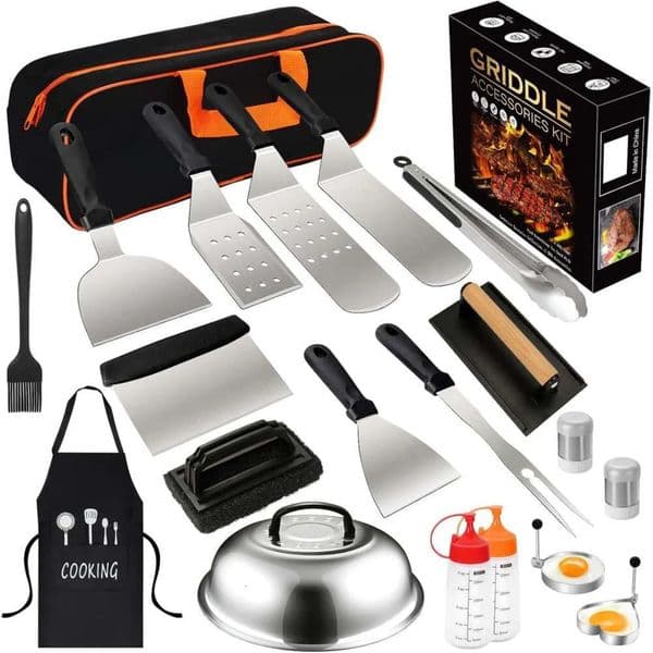 Luxury Designer Decor room Griddle Kit, Upgraded Flat Top Accessories Blackstone And Camp Chef, Grill Spatula Set With Enlarged Spatulas, Ba 5