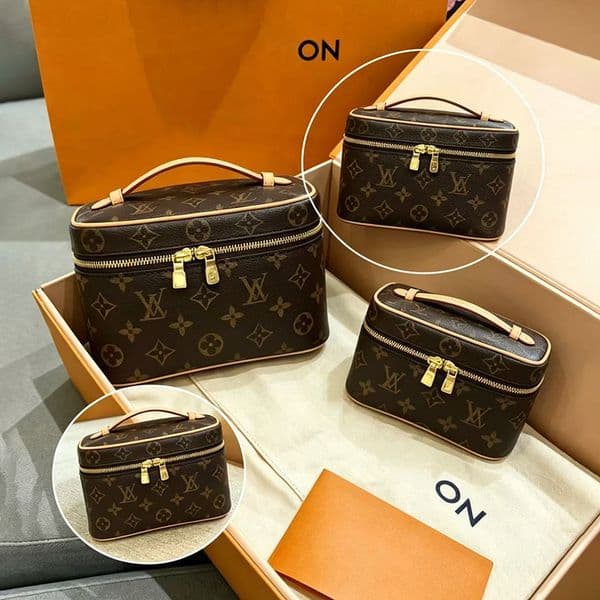 Designer bag Nice nano vintage makeup bag Luxury shoulder bag Neverfulltote bag Makeip bag hanging bag Brown five in one Women's crossbody bag vintage brown bags