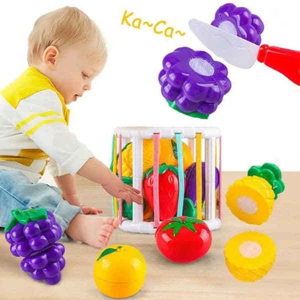 2026 New 2 In 1 Baby Toys Cut Fruit Sensory Development Learning Educational Toy Colorful Block Sorting Game For Babies Infant Designer 03