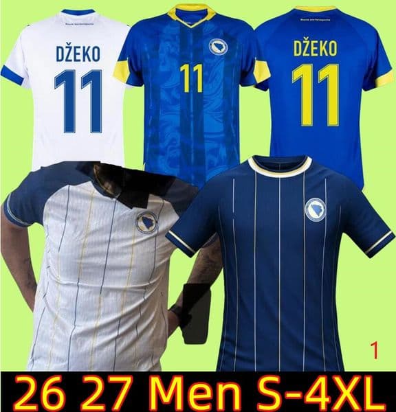 2026 Bosnia and Herzegovina Dzeko Soccer Jerseys 26 27 Home Away Men Players Fans Football uniforms Shirts kit Kit S-4XL top quality 01611