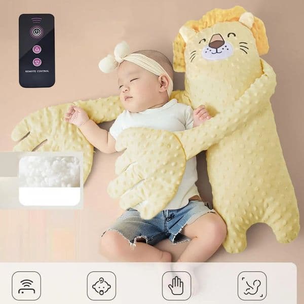 Baby Patting Pillow for Sleep Pat Pillow Startle Prevention Toddler Toys with Remote Control Animal Shape Baby Sleep Patter 260514