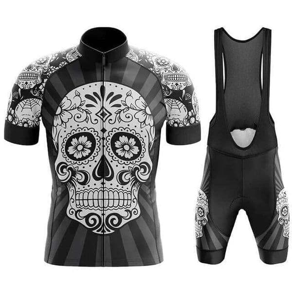 2026 Team Men Summer Skeleton Short Sleeve Jersey Set MTB Ropa Ciclismo Bicycle Wear Breathable Cycling Clothing 26Y0515
