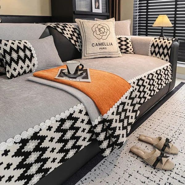 Luxury Designer Decor Blanket Chenille Sofa Cover Light Luxury Style Sofas Cushion For Living Room Four Seasons Universal Couch Towel High Q 18