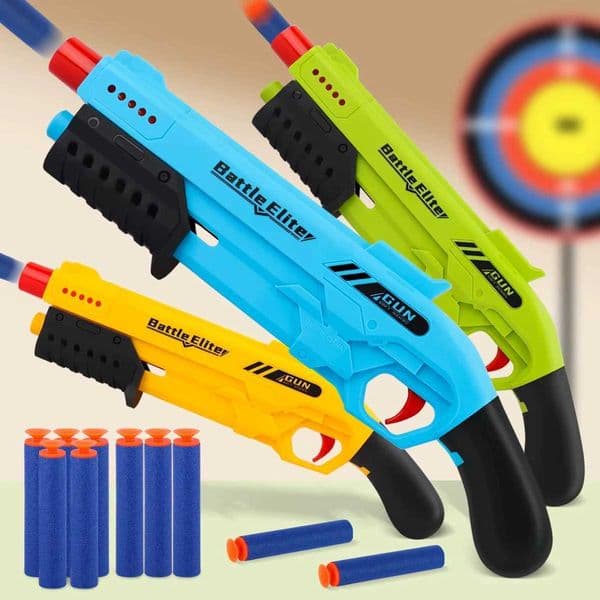 Outdoor Durable Soft Bullet Blaster Manual Foam Dart Launcher Battle ToyPlay Gun for Boys GirlsHalloweenChristmas GitfsL260515ZSIF