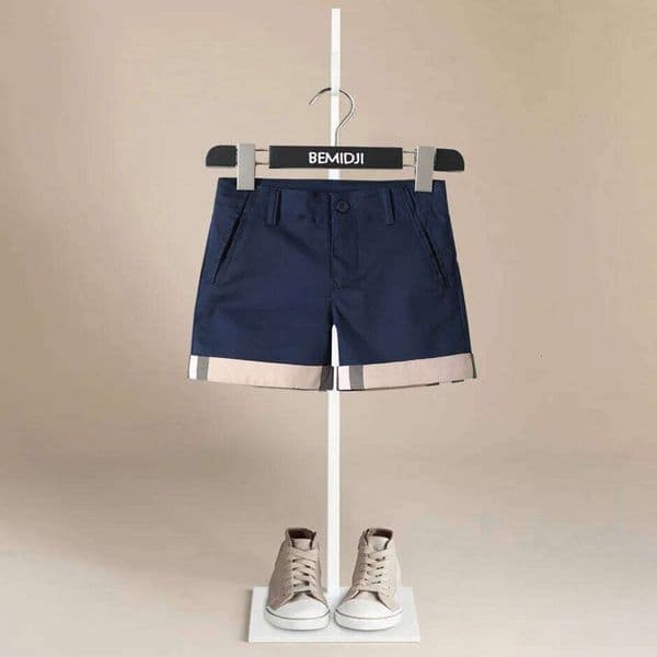 Boys Shorts Solid Colors Kids Trousers Girls Clothes Children Pants for Baby Short Boy Summer Beach Candy White Woven1-10Y 26W0515