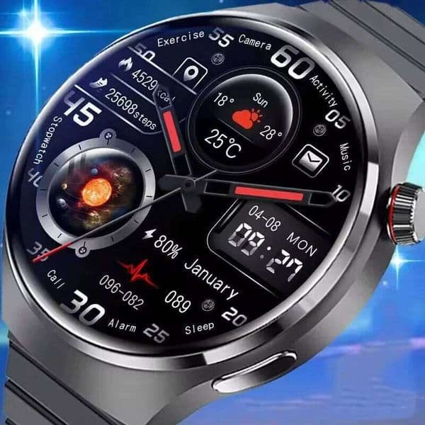 LAXASFIT 2025 New Men's Smart Watch HD Screen Heart Rate BT Call NFC Smartwatch For Men Women Holiday Gifts 26L0515