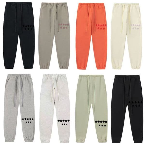 designer sweatpants mens women pants Pant trousers loose fitting jet black breathable elongated drawstrings elastic ankle hem side seam pockets sport sweatpant XL