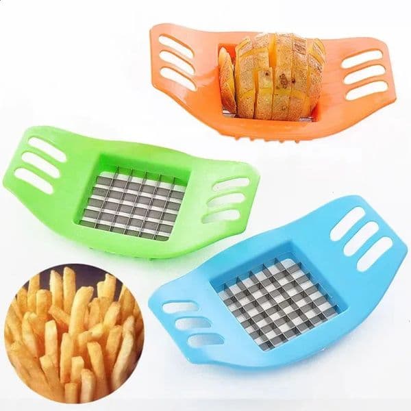 2026 New Luxury Designer Decor Stainless Steel Cutter Vegetable Fruit Slicer Chopper Chipper Kitchen Accessories Baking Room Potato Home Gad
