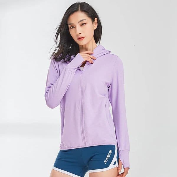 Summer Men Women Ice Silk UV Resistant Jackets for Outdoor Sports Leisure Ultra-thin Hooded Sun Protection Jackets for Couples 260512
